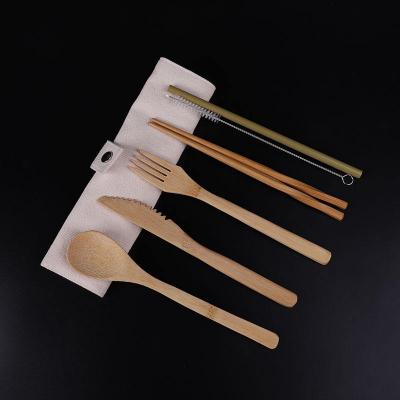竹製露營(yíng)餐具套裝